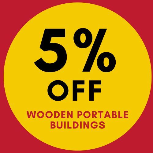 5% off portable building Missouri and Kansas