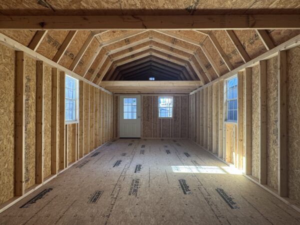 Lofted Barn Cabin Painted Dark Gray Light Gray - Image 3
