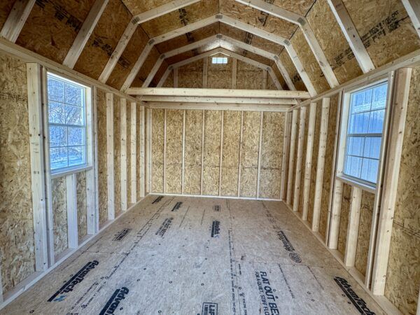 Lofted Barn Cabin Painted White & Smokey Blue - Image 2