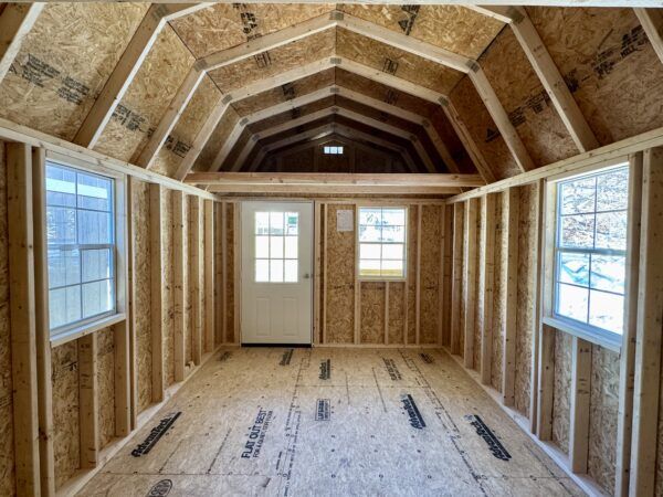 Lofted Barn Cabin Painted White & Smokey Blue - Image 3
