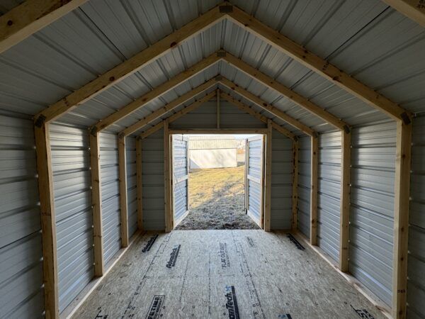 10x12 Value Shed 29 Gauge Steel White & Black - Image 4